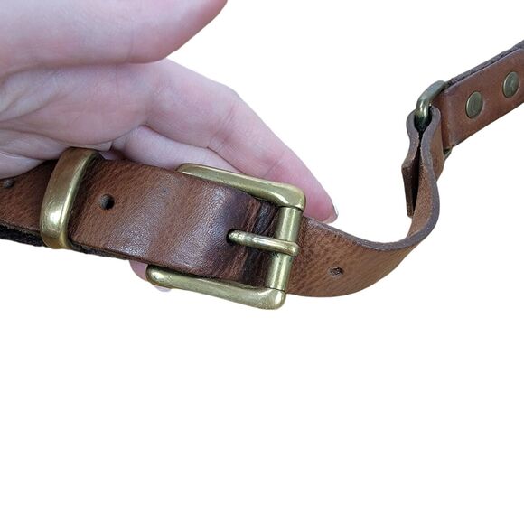 JAS MB Gray Leather Messenger SATCHEL Saddle Bag Vintage Crossbody Y2k Crossbody - Picture 6 of 9